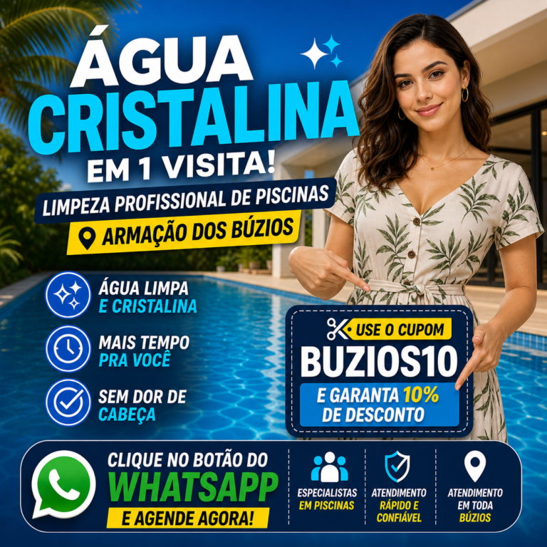 Aspiracao tecnica de piscina em buzios