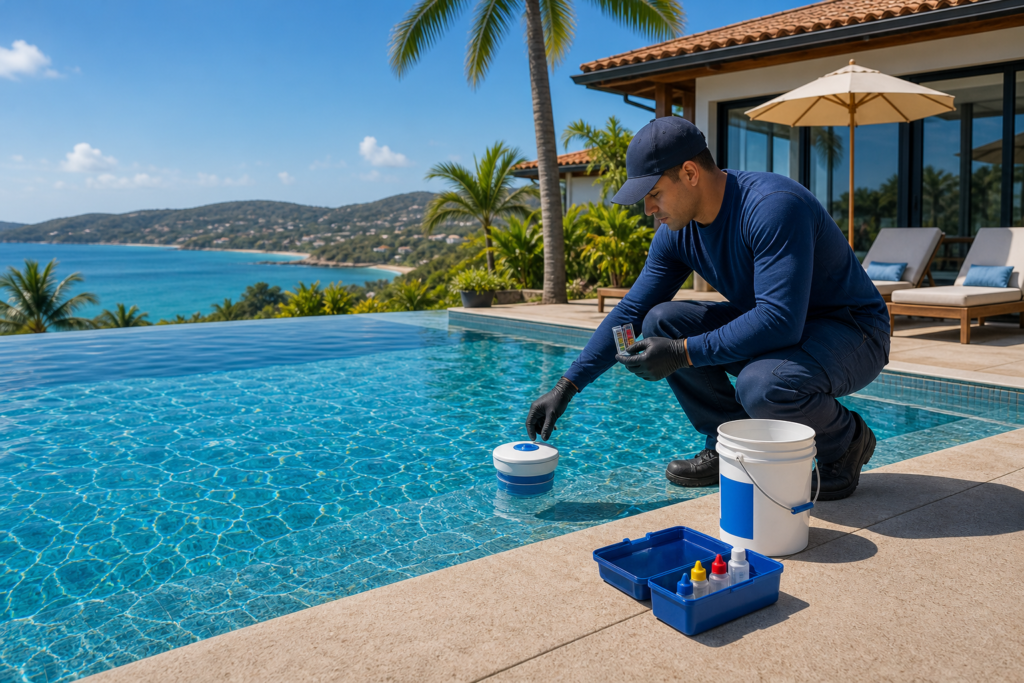 Tratamento de piscina em Buzios para Airbnb