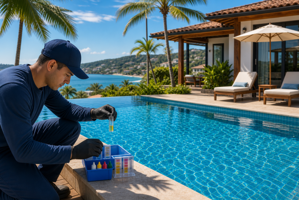 Tratamento de piscina em Buzios para Airbnb