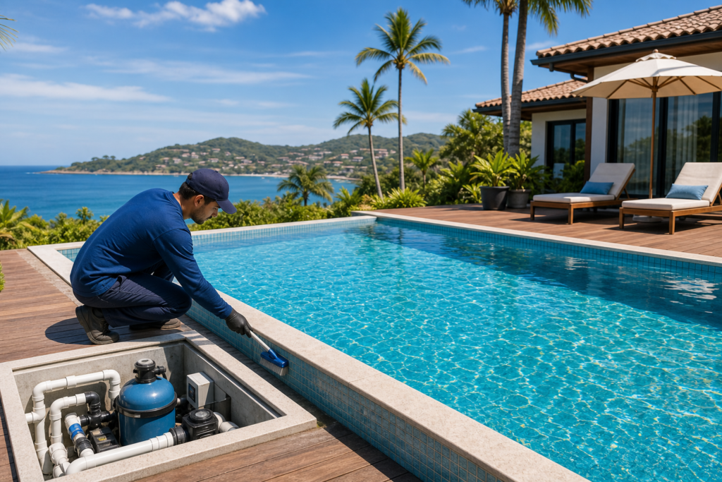 Tratamento de piscina em Buzios para Airbnb