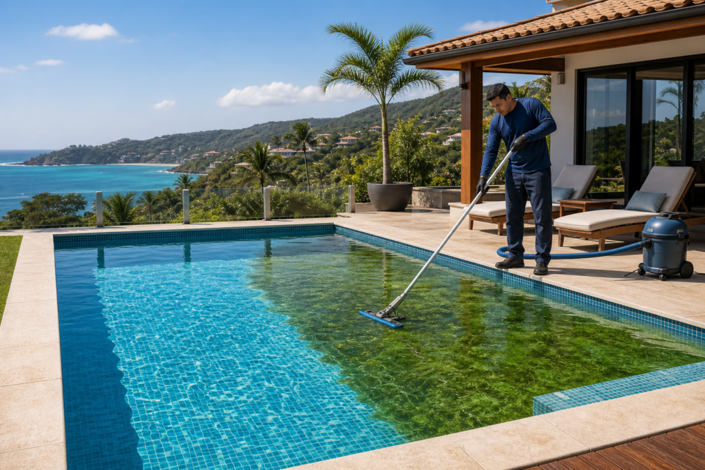 Limpeza de piscina em Buzios